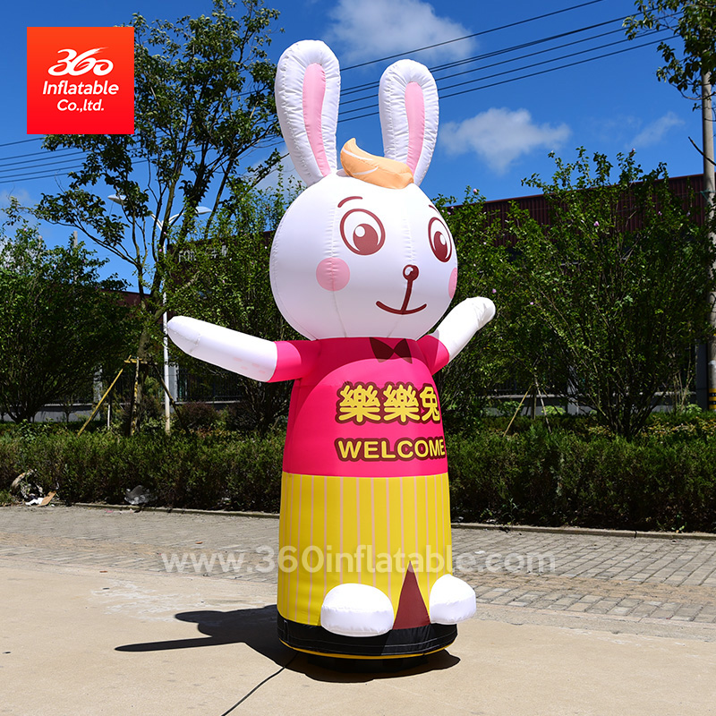 Outdoor advertising welcomes air dancers Advertising inflatable air dancer Custom animal cartoon rabbit air dancer