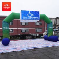 Running Race Foot Leg Arch Custom Inflatable Archway Advertising