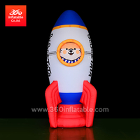 Custom Huge Rocket Cartoon Inflatable