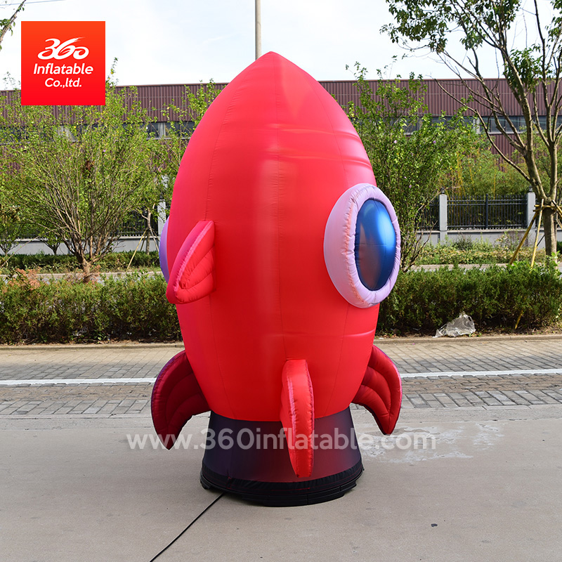 Custom Inflatable Rocket Cartoon Advertising Inflatables 