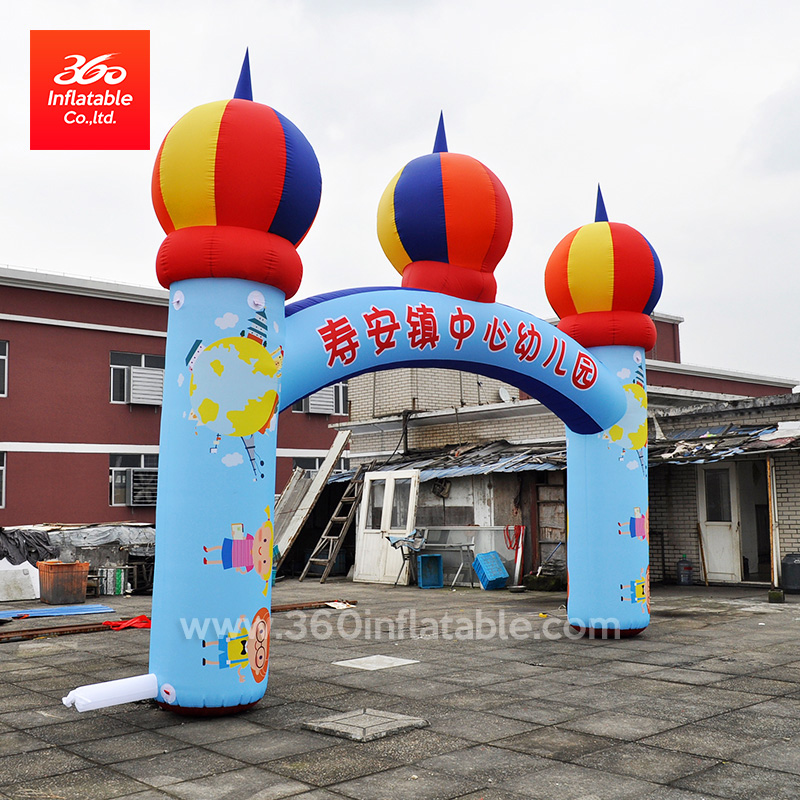 Customized Kindergarten Castle Shape Arch For Advertising 