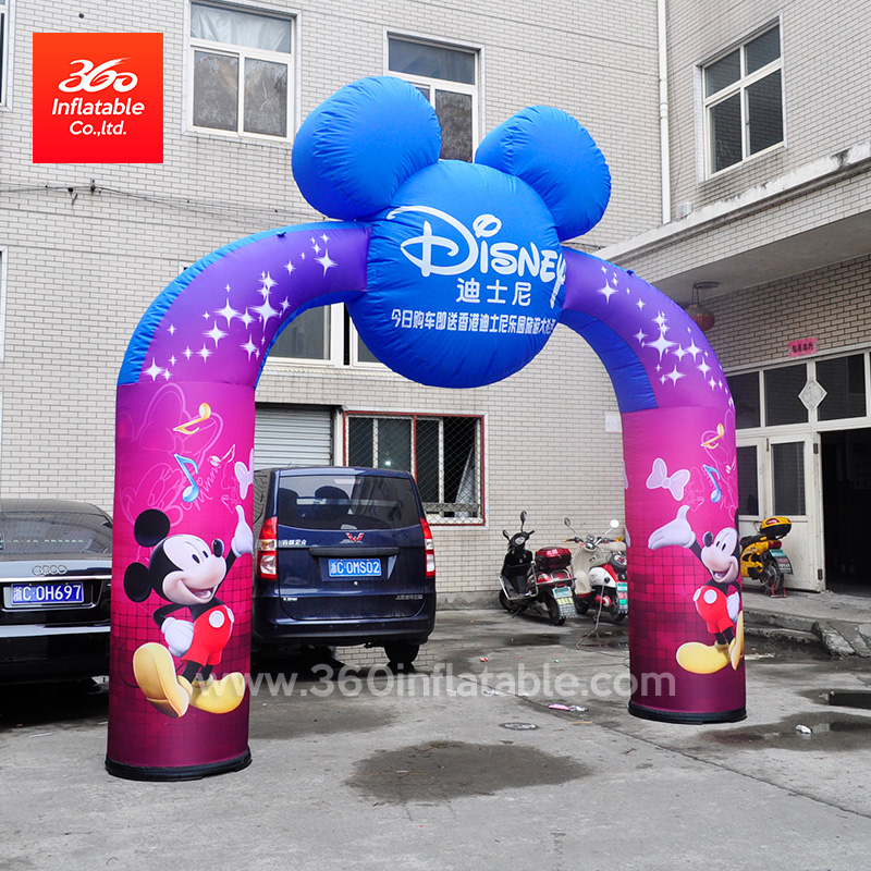 Inflatable Famous Disney Cartoon Advertising Arch Custom