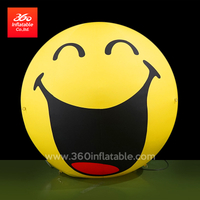 Custom Smiling Face Inflatable Balloon Ball Customized
