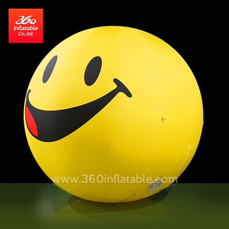 Ball Inflatables Smiling Face Balloon Inflatable Custom 