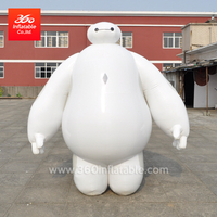 Advertising Inflatable Huge White Snow Cartoon Character Inflatables Mascot Custom