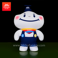 Customized Advertising Inflatable cartoon white boy mascot custom for Outdoor promotion decoration