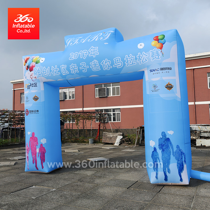 Mini Running Race Arch Custom for Outdoor Activity Advertising Racing Arches Inflatable