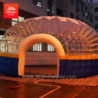 Customized 8m Transparent Inflatable Tent 3.9m height Tents Inflatables 