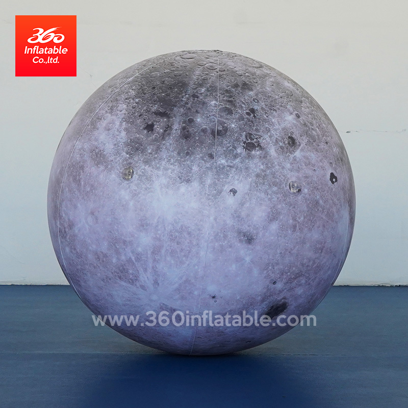 Customized Size Balloons Moon Ball Inflatables Led Light Moon Balls Advertising 