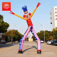6m double leg double tubes double wind blowers Clown Air Dancers Advertising Inflatable Sky Dancer