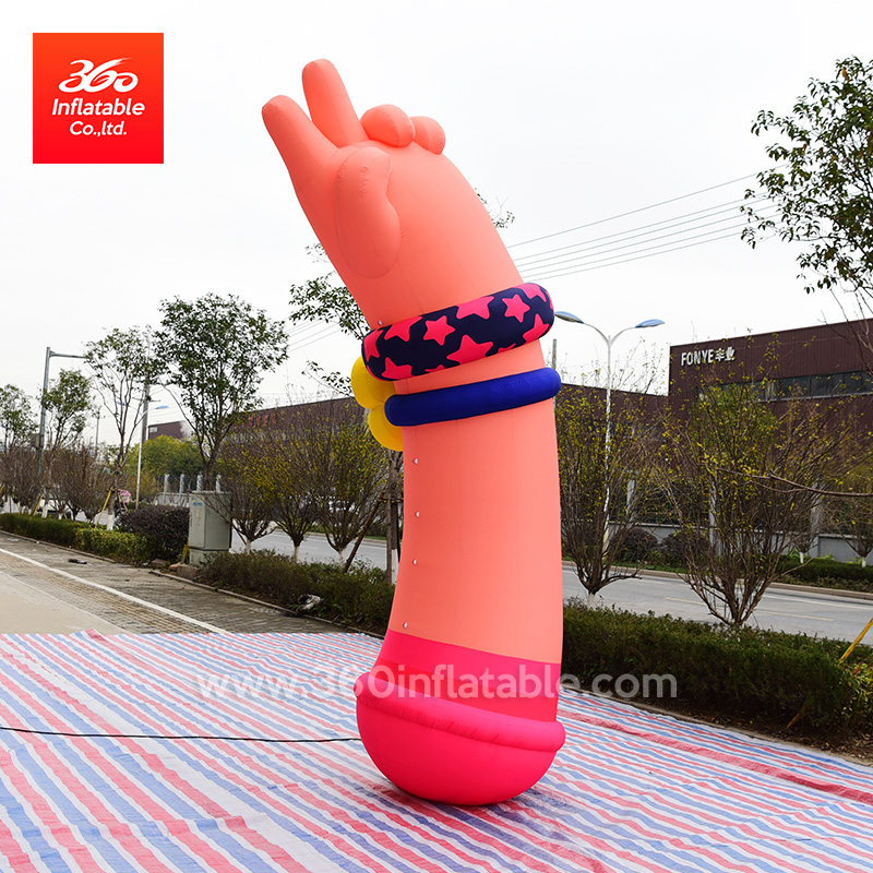 outdoor inflatable cartoon custom Art design products Arm with Bracelet for stage exhibition The human body art