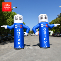 Custom cartoon air dancer Advertising inflatable lamp with lighting Outdoor advertising welcomes air dancers