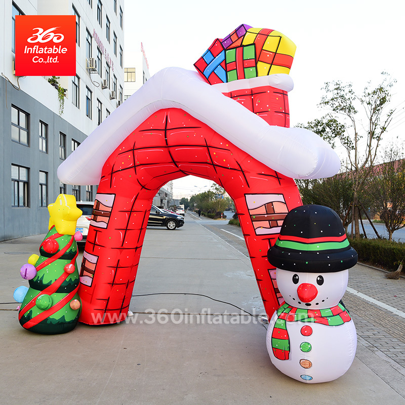 Customized Inflatable Snow Man Christmas Arch Inflatables 