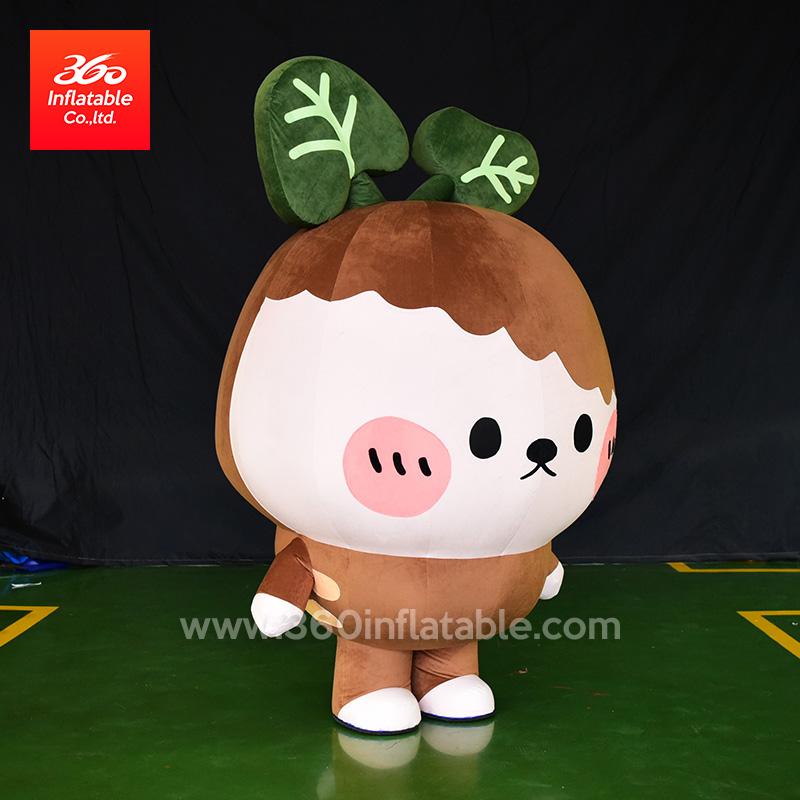 Inflatable suit cartoon green monster walking plush costume advertising inflatable cartoon for decoration customized inflatable