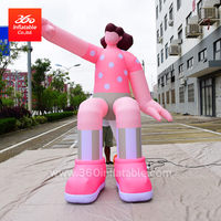 Custom Inflatable Girl Cartoon Mascot Advertising 