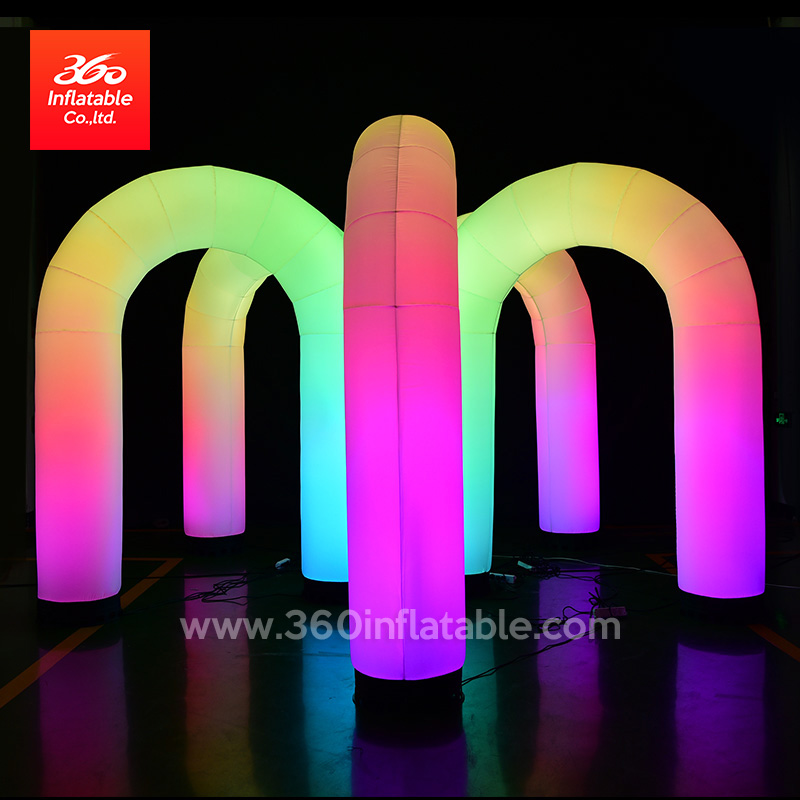Custom Inflatable Balloons Advertising Led Balloon Arch