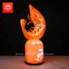 Inflatable Free printing logo lamp post advertising LED cartoon crayfish lamp post with Blower for decorative props lamp post