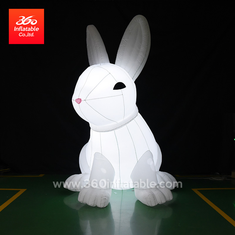 High Quality China Factory Price Mid-Autumn Day Advertising Mascot Inflatable Rabbit Cartoon Custom