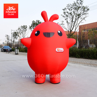 Event Cartoon beautiful advertising Inflatable animal red round mascot chicken, Cute Inflatable Giant red fat chicken suit