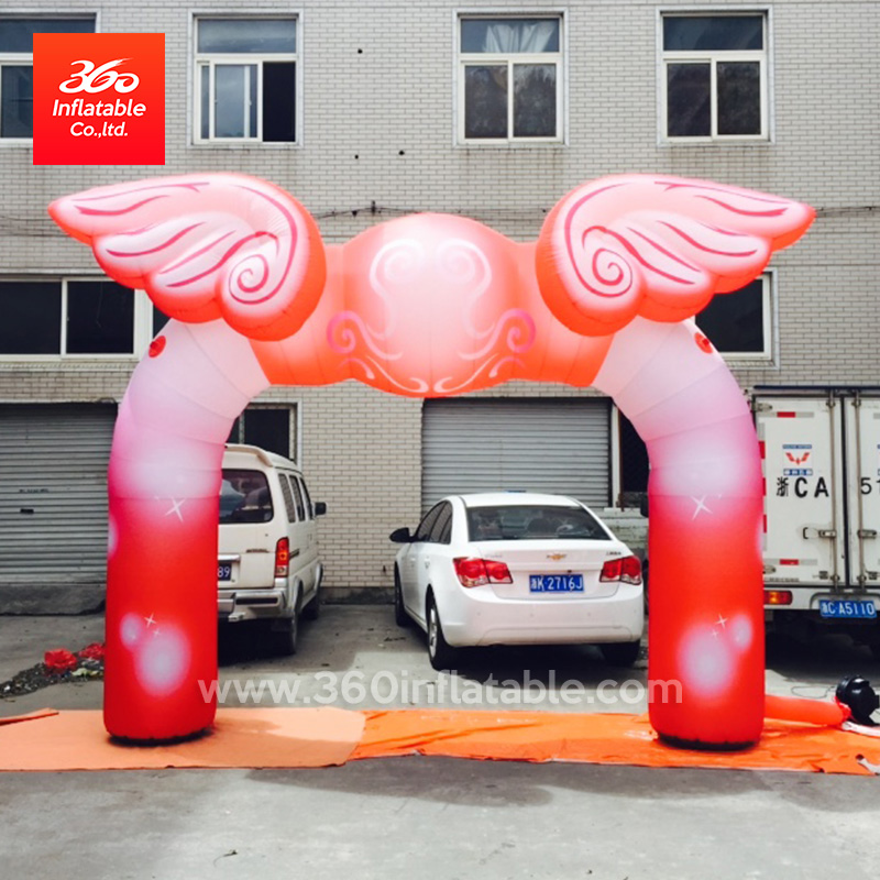 Advertising Custom Angel Wing Arch Custom Inflatable Arches