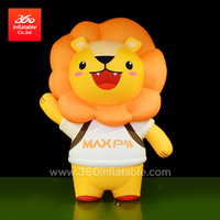Advertising Lion Costume Cartoon Mascot Suit Inflatables Customized 