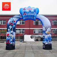 Customized Famous Cartoon Character Printing Inflatable Arch Advertising