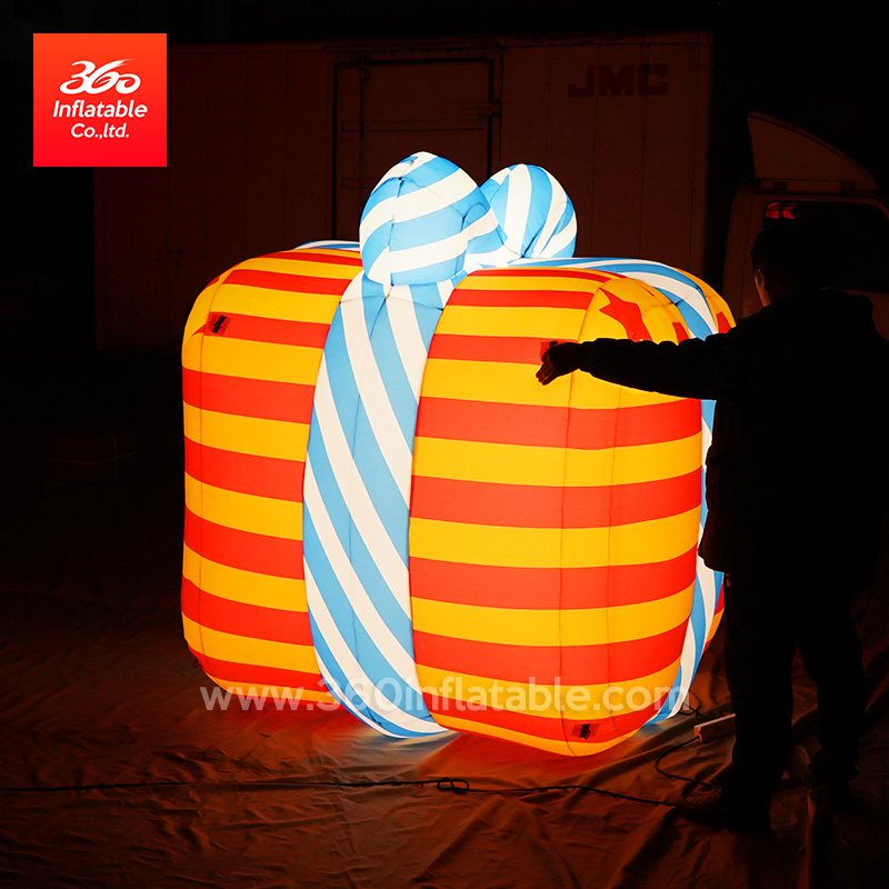 Customized Inflatable Christmas Box Cartoon Advertising Inflatables Custom