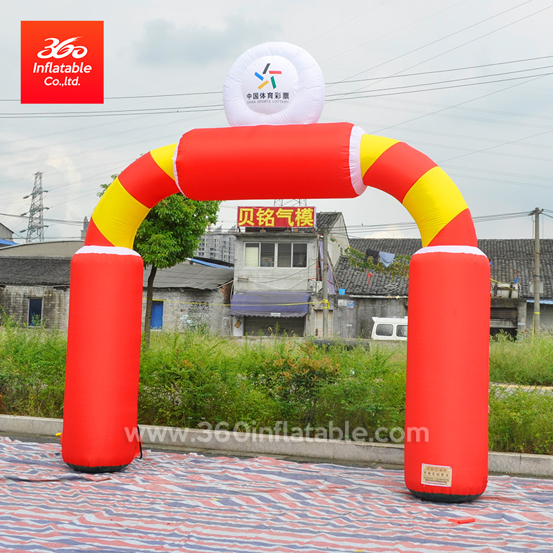 China Sports Lottery Advertising Inflatable Arch Custom