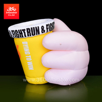 Inflatable Hand Cups Cartoon Mascot Custom Advertising