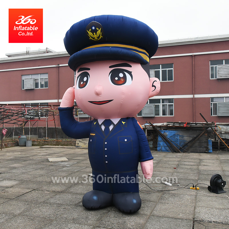 Inflatable police character Policeman Model for advertising Inflatable Cartoon Character decoration inflatable toy Custom