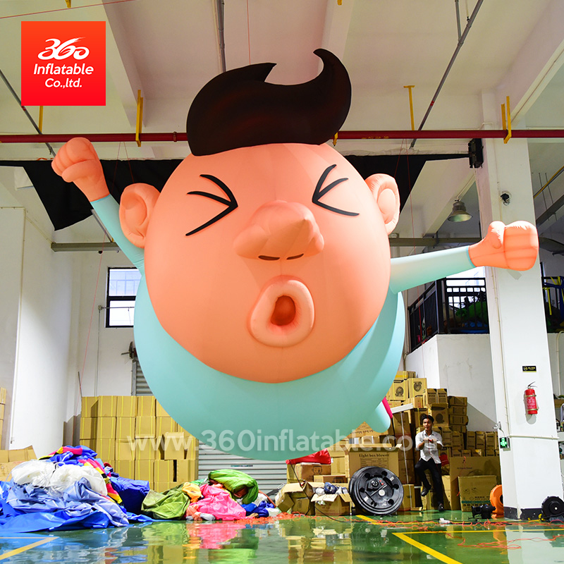 high giant inflatable cartoon super boy big inflatable customized design cute lovely super boy for exhibition decoration