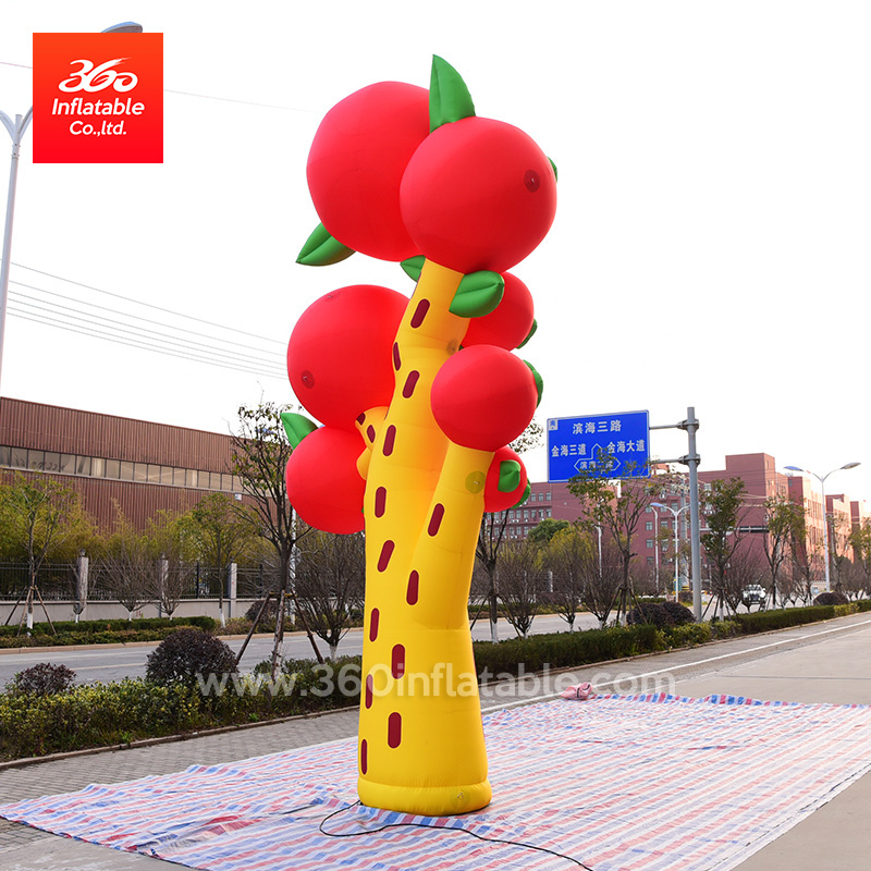 Hot sale outdoor/indoor advertising Large apple trees inflatable tree model custom inflatable tree statue for decoration