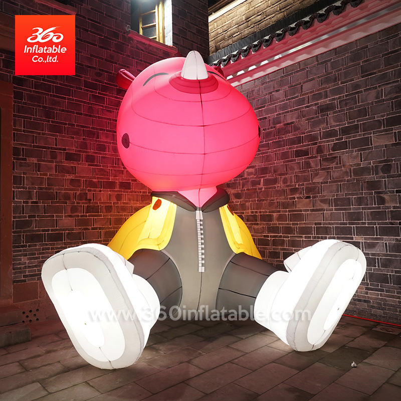 Huge Bear Cartoon Inflatables For Commercial Decoration