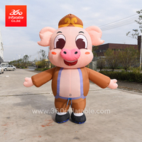 Cheap price advertising inflatable cartoon suit classical character Pig Bajie costume from A story of Journey to the west for advertising