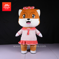 Inflatable clothing plush squirrel cartoon inflatable advertising animal for decoration advertising inflatable cartoon plush