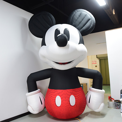 Customized Inflatable cartoon character mouse for exhibition giant inflatable cartoon Movie role