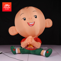 OEM/ODM Inflatable Figure Display Inflatable Boy Cartoon,advertising inflatable little cute lovely boy with bare head for sale