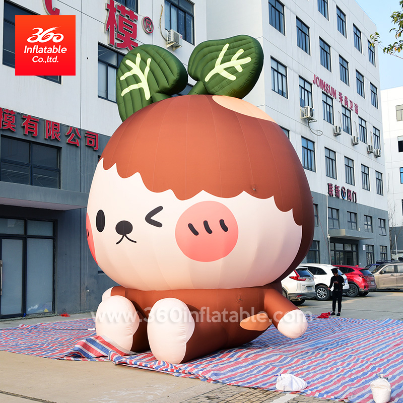 Outdoor Event Stage Decoration design Colorful beautiful inflatable Cute Girl Character Custom