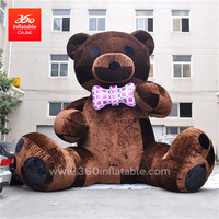 Chinese High Quality Inflatable Manufacturer 360 Inflatable Advertising Bear Dark Bears Cartoon Inflatables Custom