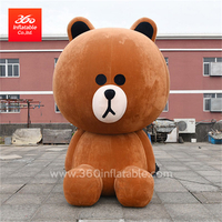 High Quality Inflatable Manufacturer 360 Factory Price Advertising Huge Bulang Bear Cartoon Mascot Inflatables Custom