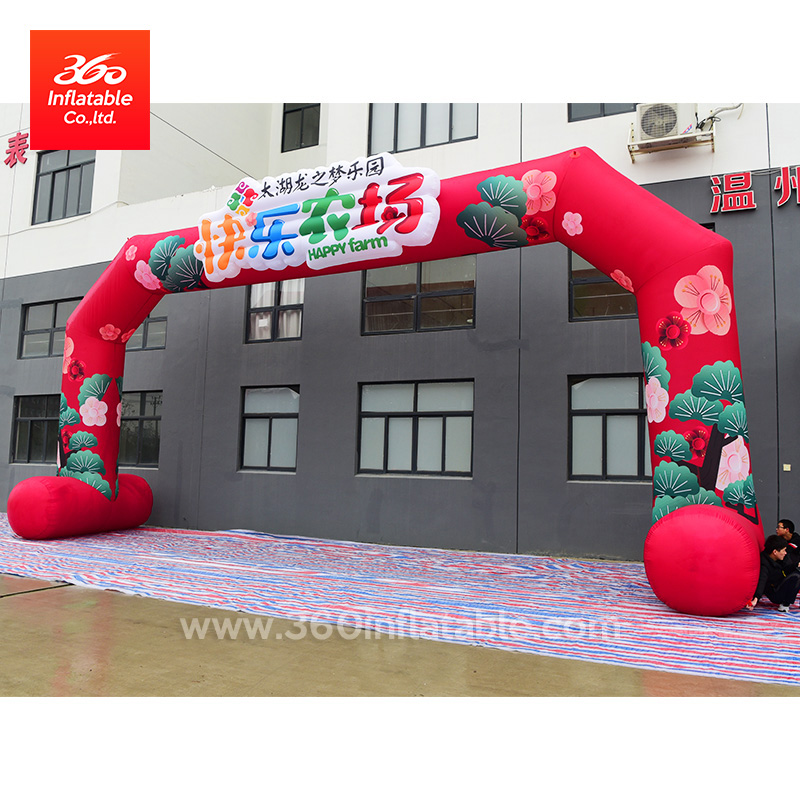Farmland Advertising for Kids Playground Inflatable Arch Custom