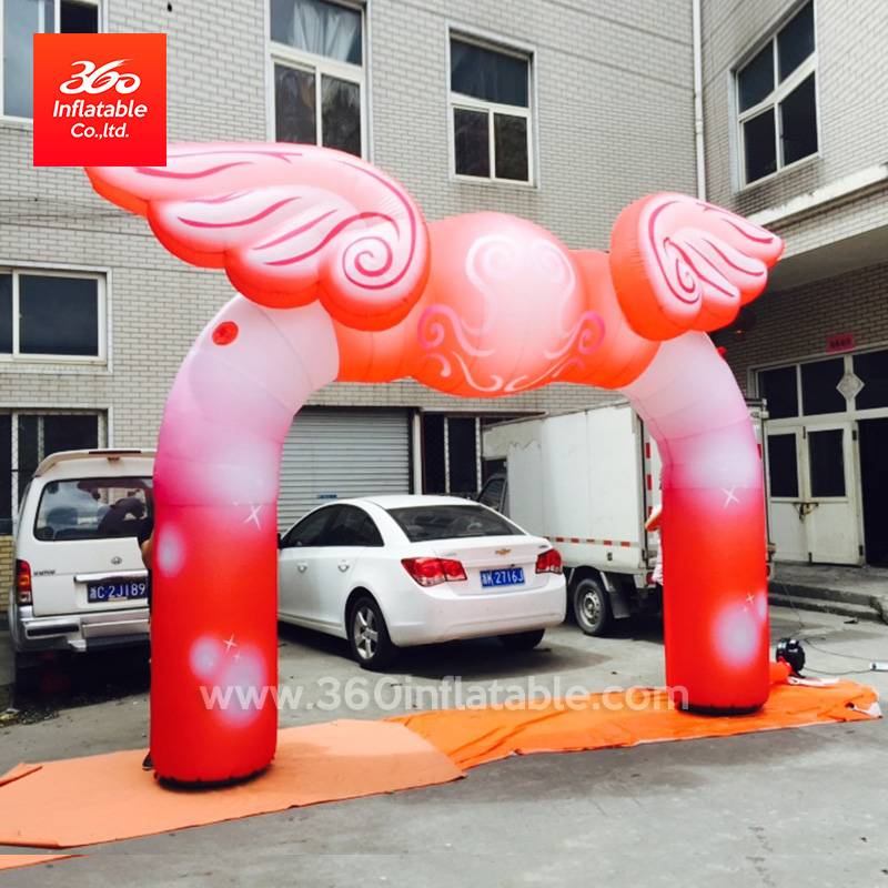 Advertising Custom Angel Wing Arch Custom Inflatable Arches