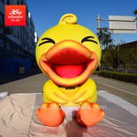 Chinese 360 Excellent Inflatable Manufacturer Yellow Duck Inflatables Famous Mascot Duck Cartoon Huge Inflatables Custom