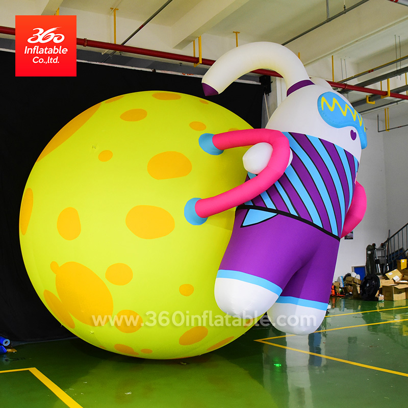 High Quality Customized Dimension Custom Advertising Inflatable Cartoon Astronaut Mascot