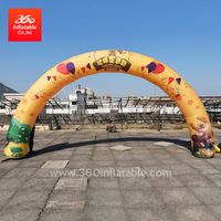 Advertising Custom Cartoon Printing Arch Running Race Inflatable Arch 